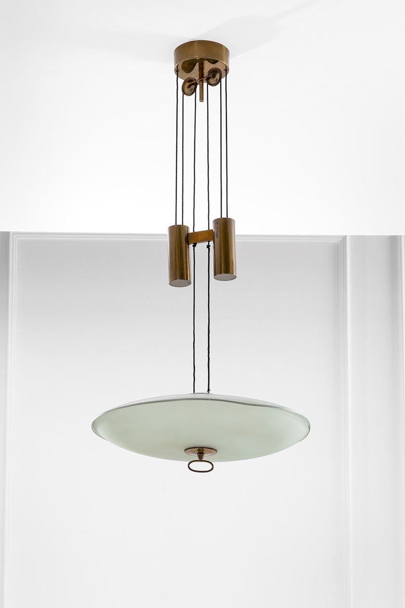 Max Ingrand - Lampada a Sospensione con Saliscendi Mod. 1953