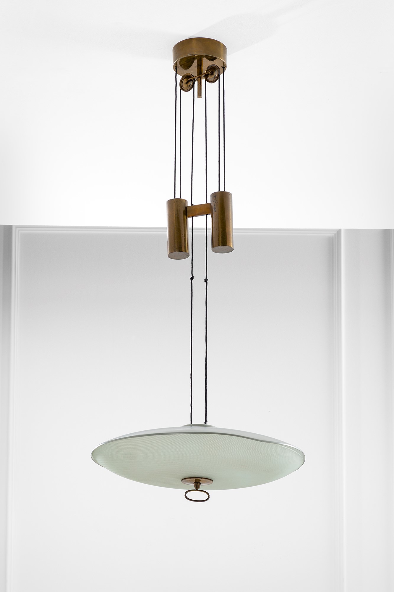 Max Ingrand - Lampada a Sospensione con Saliscendi Mod. 1953