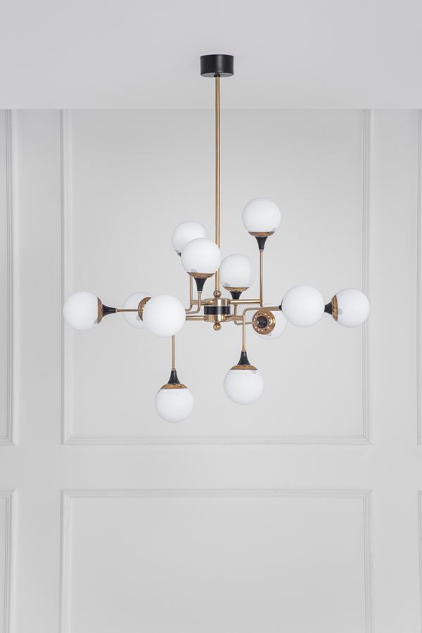 Stilnovo - Lampadario a dodici luci