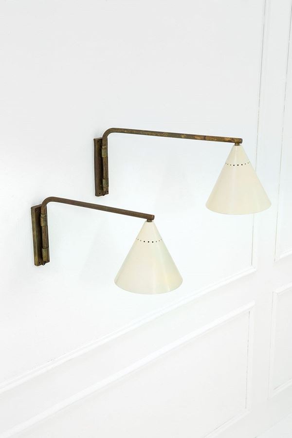 Due lampade da parete
Ottone 