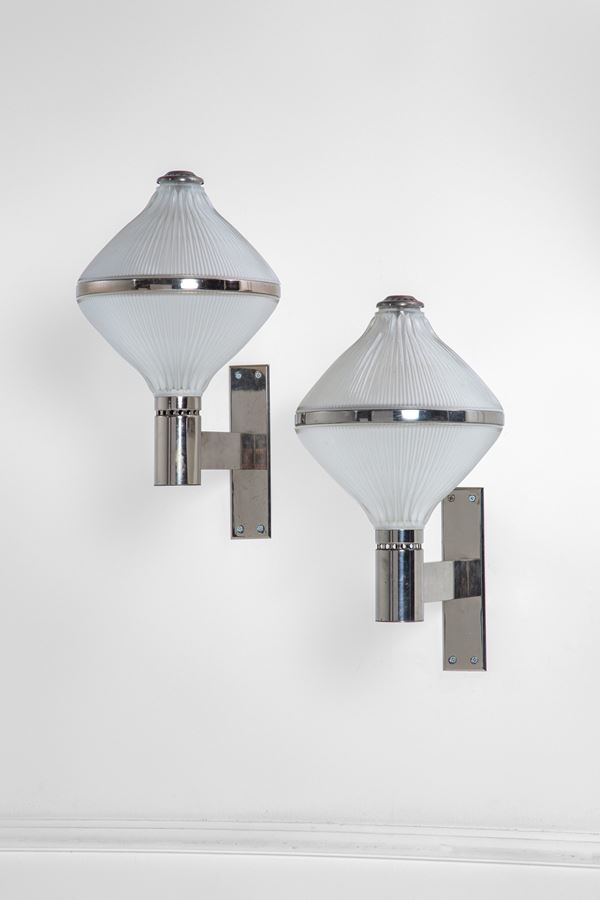 Studio BBPR - Due lampade da parete mod. Euterpe