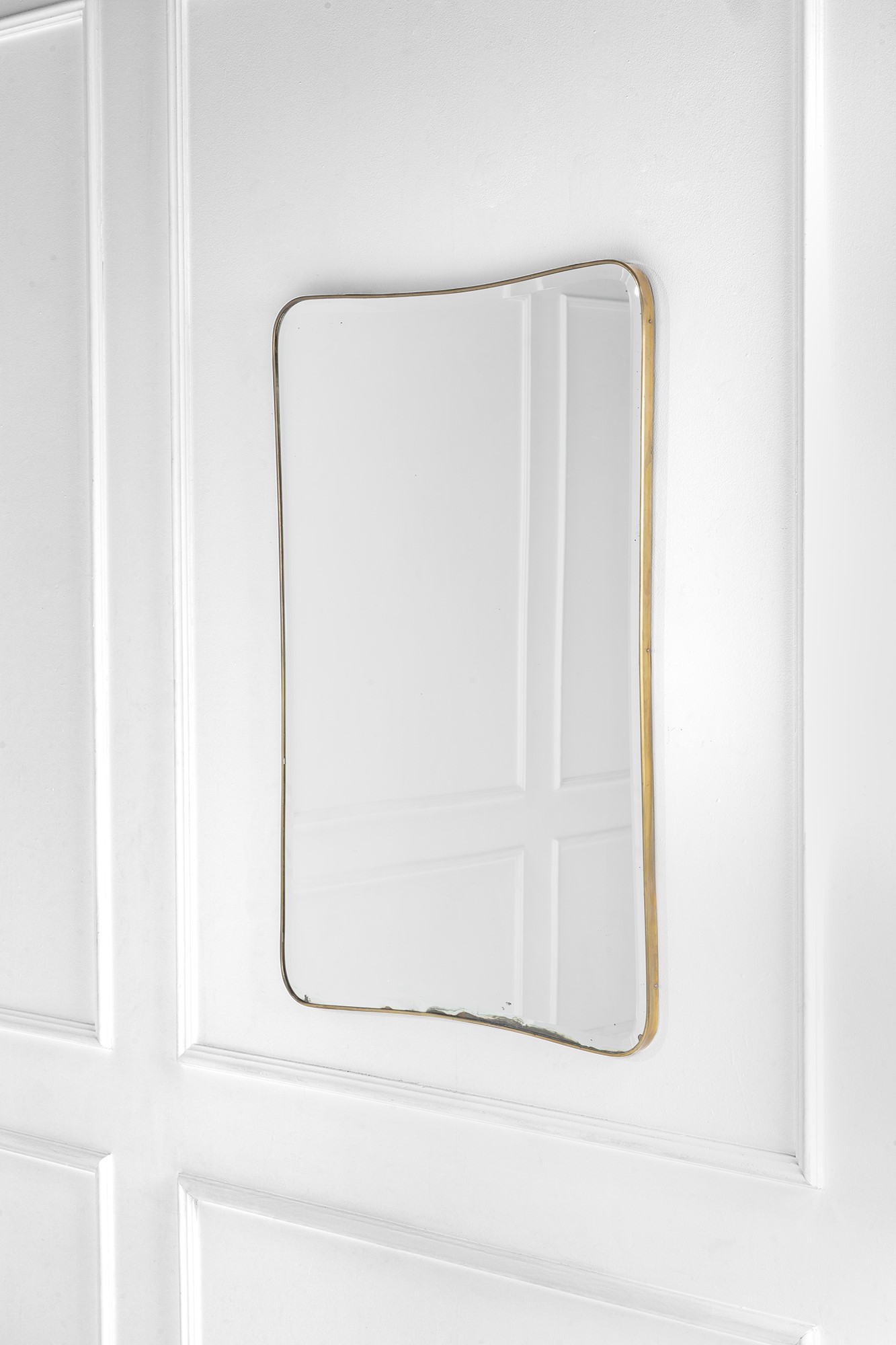 Fontana Arte - Specchiera in ottone e vetro specchiato