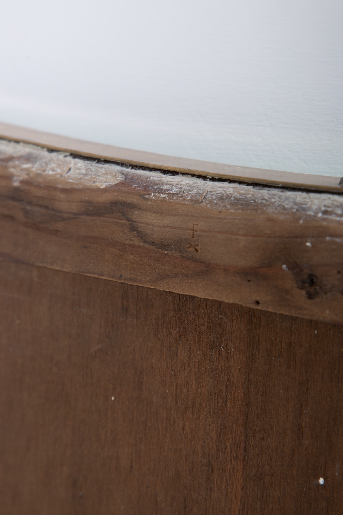 Fontana Arte - Specchiera in ottone e vetro specchiato
