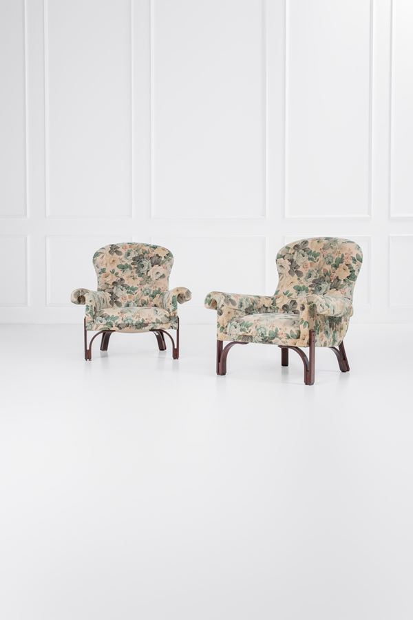 Achilli, Brigidini, Canella - Due poltrone mod. Quadrifoglio