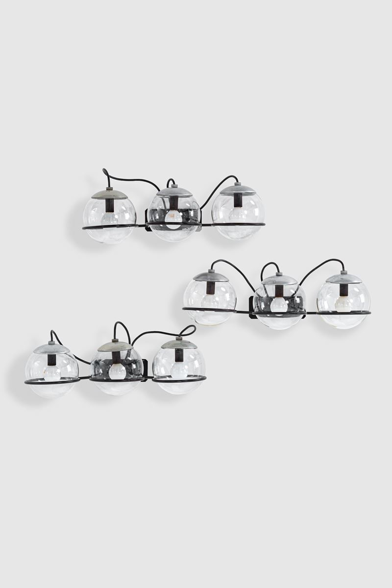 Tre lampade da parete mod. 238/3