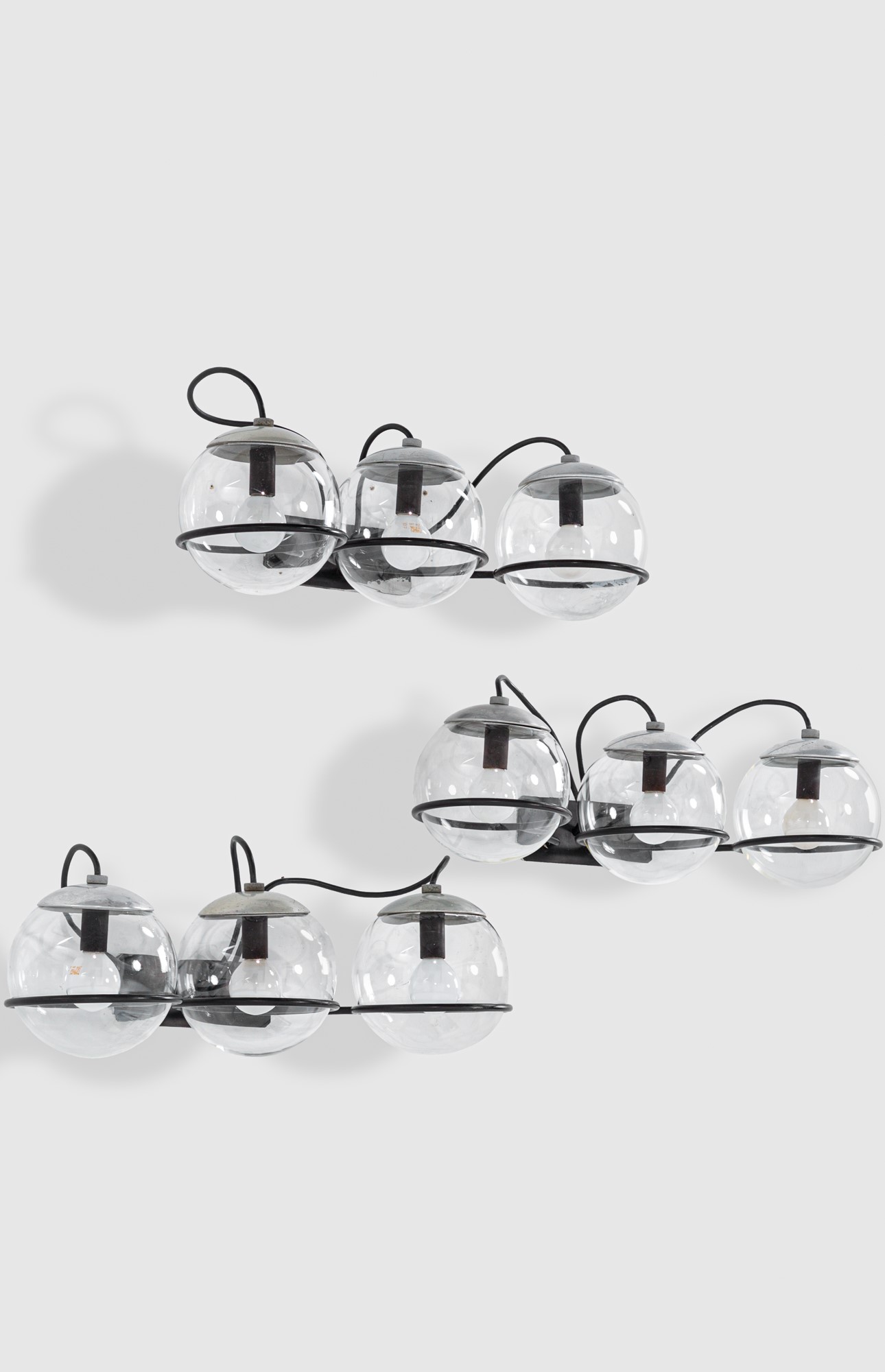 Tre lampade da parete mod. 238/3