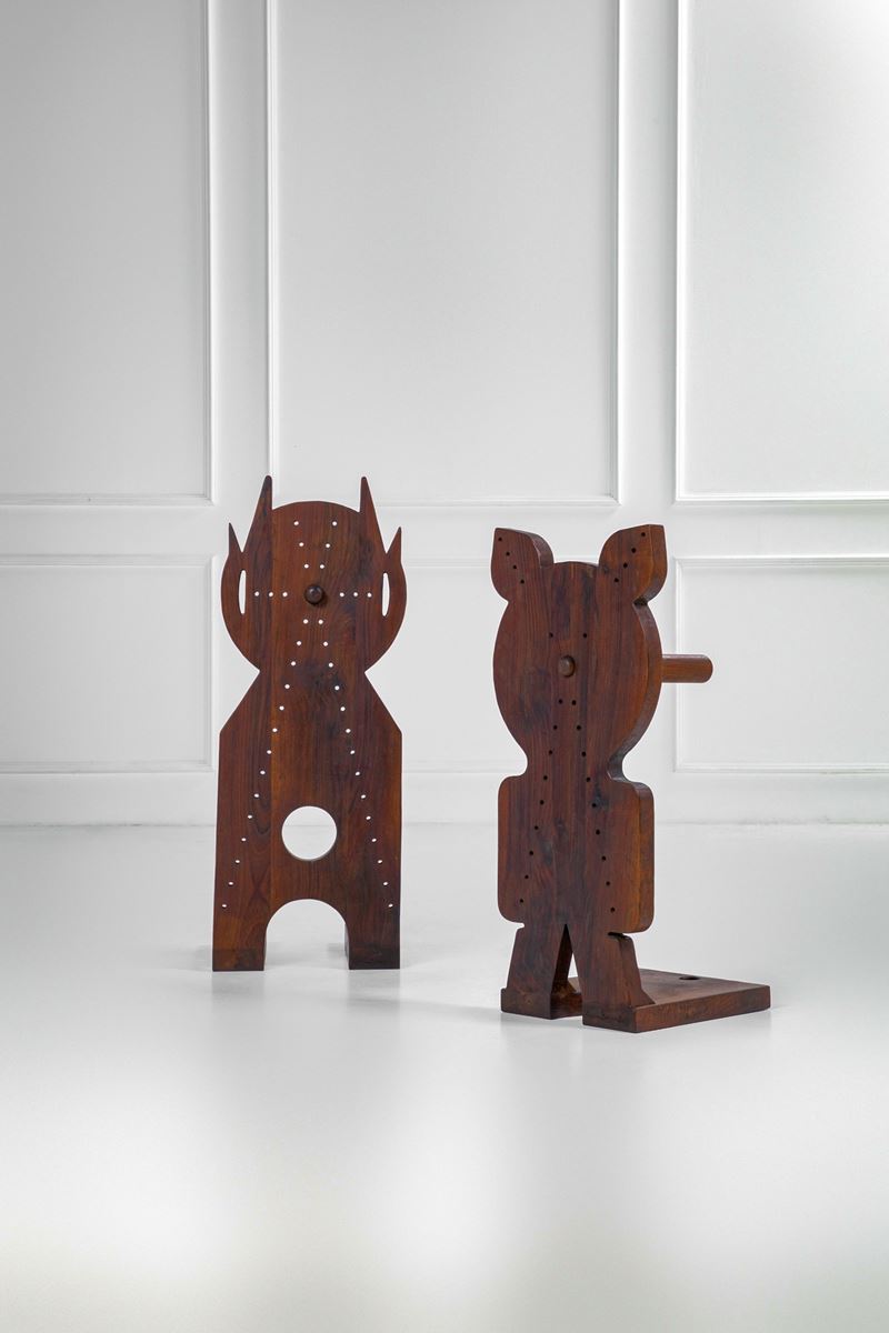 Due tavolini scultorei zoomorfi