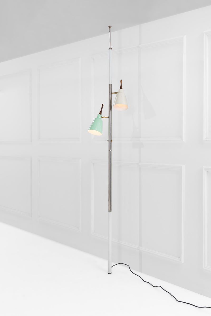 Lumen - Lampada cielo-terra in metallo verniciato e ottone