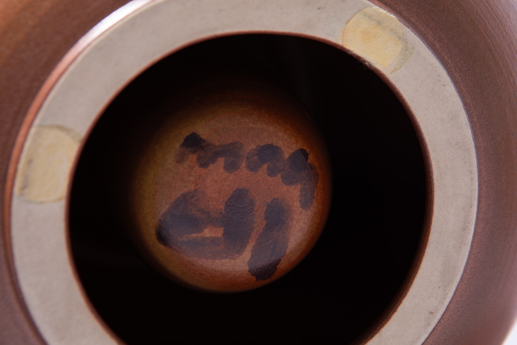 Franco Bucci - Vaso a doppia sfera in ceramica smaltata