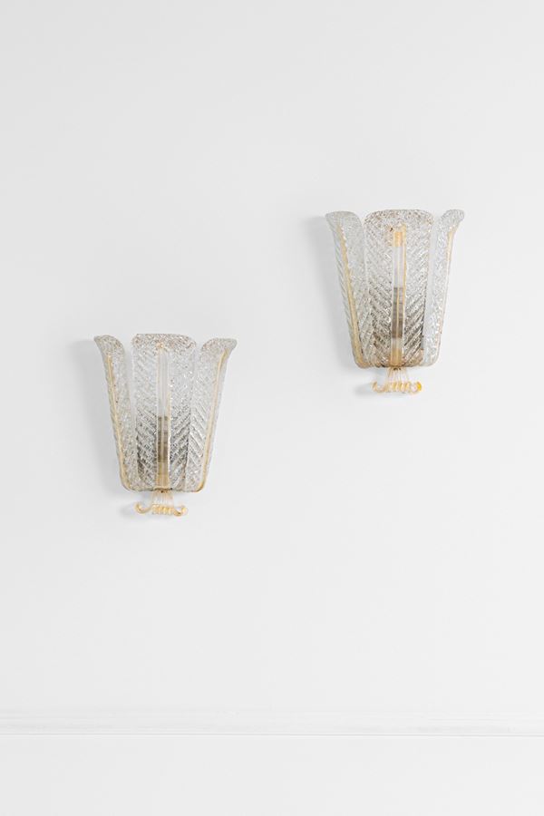 Barovier &amp; Toso - Due lampade da parete