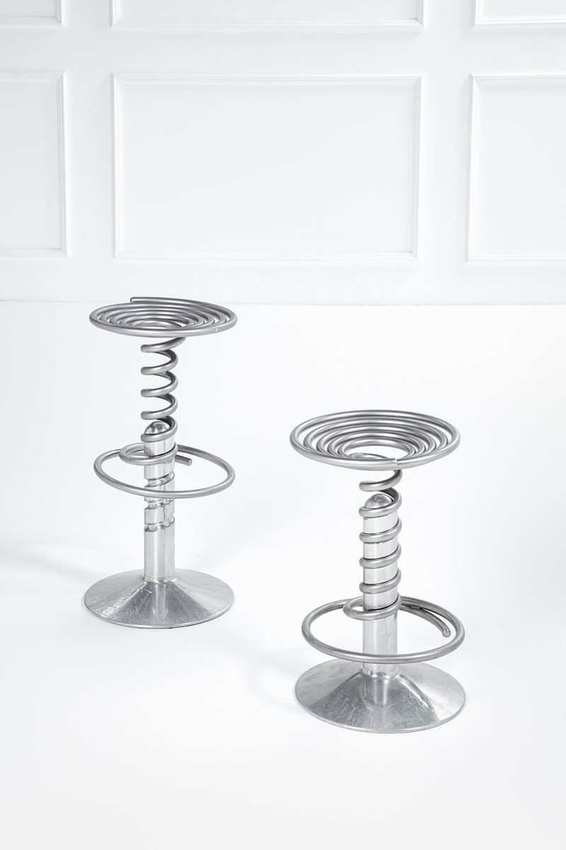Ron Arad - Due Sgabelli Regolabili in Altezza Mod. Screw