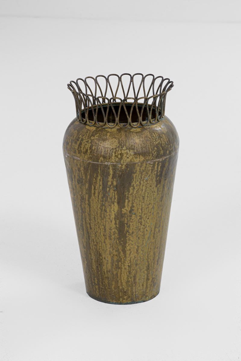 Gio Ponti - Grande vaso in ottone