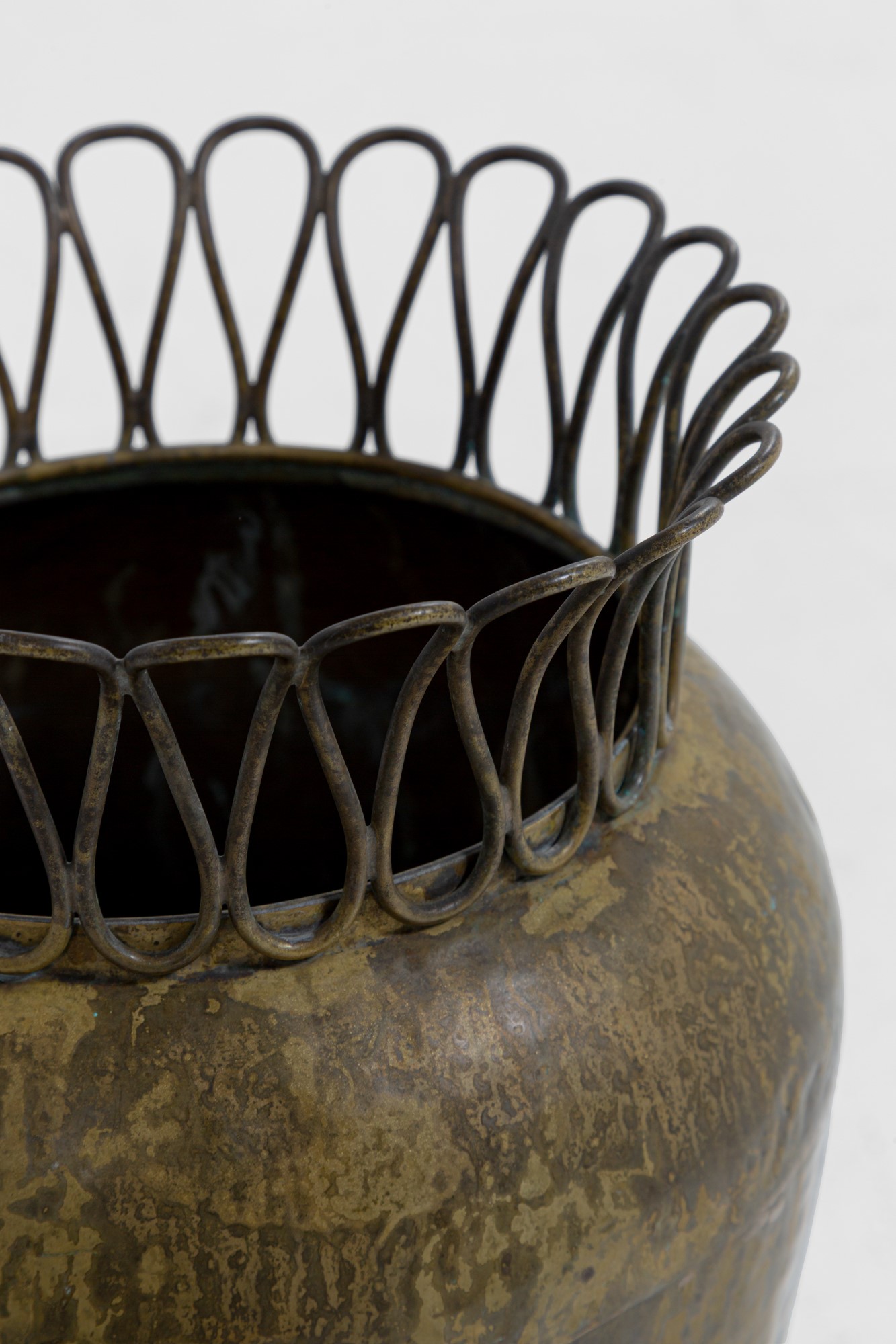 Gio Ponti - Grande vaso in ottone