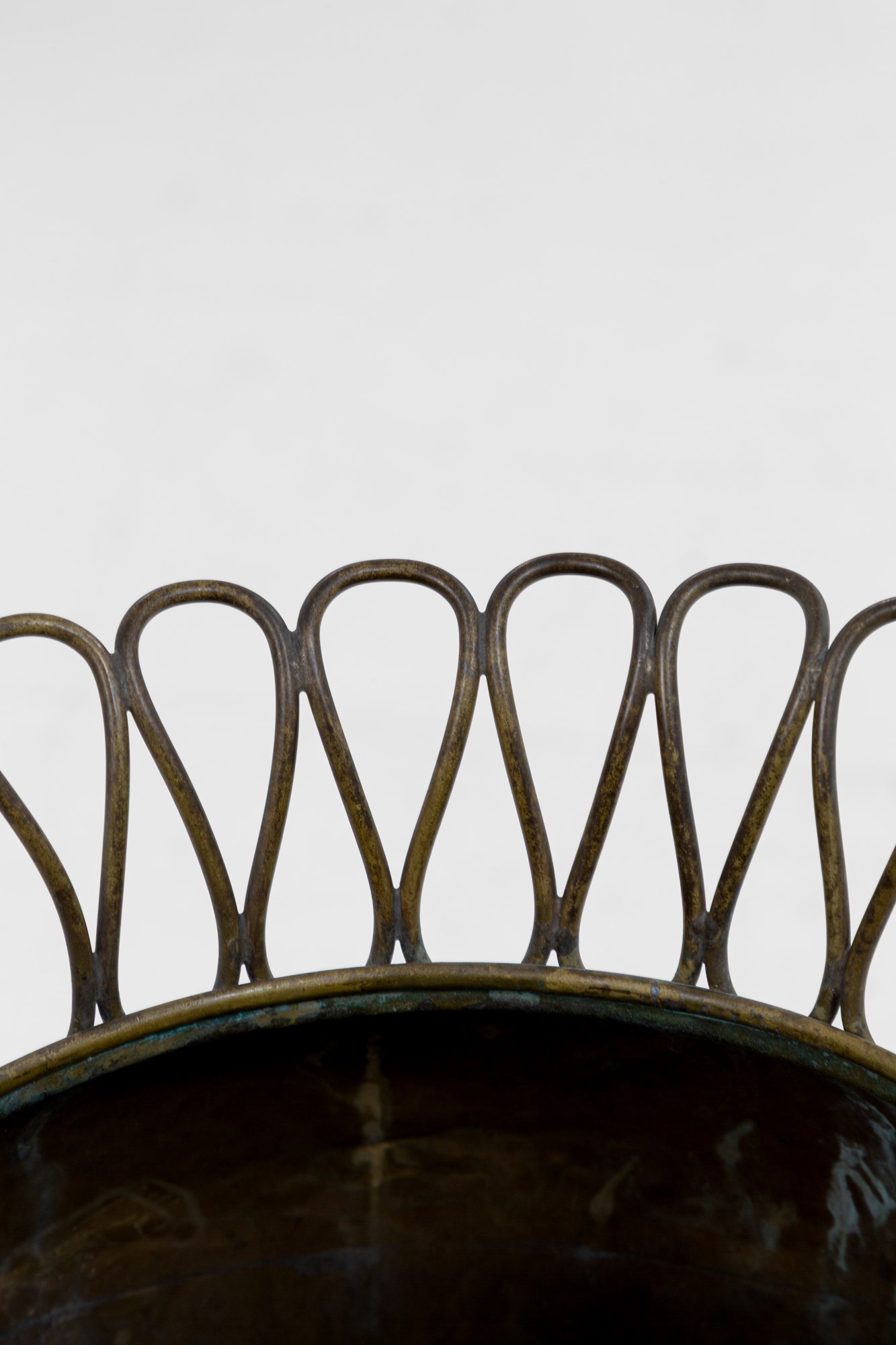 Gio Ponti - Grande vaso in ottone