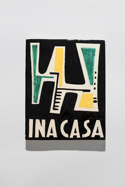 Formella in ceramica 1963