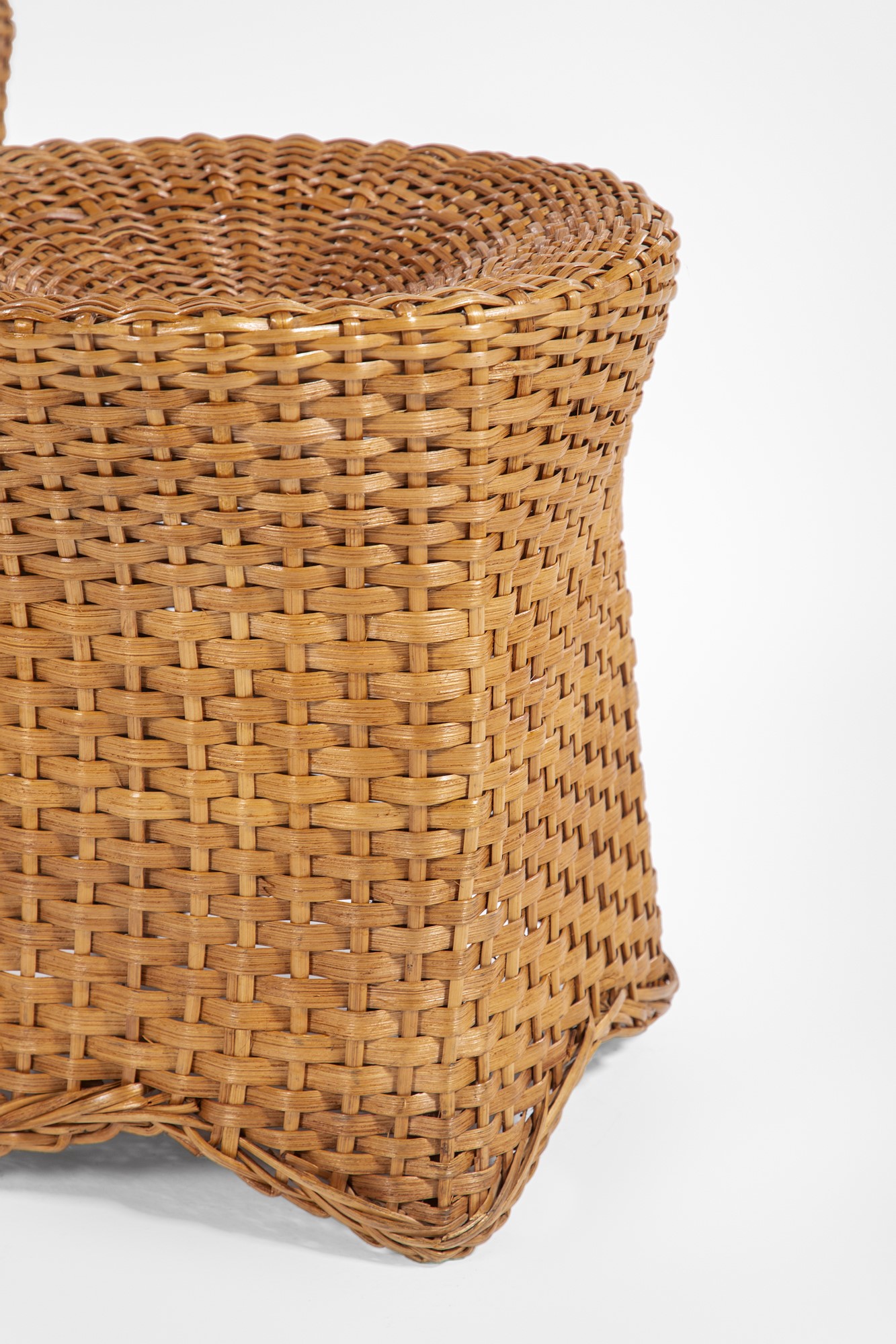 Vivai del Sud - Coppia di sgabelli in rattan intrecciato