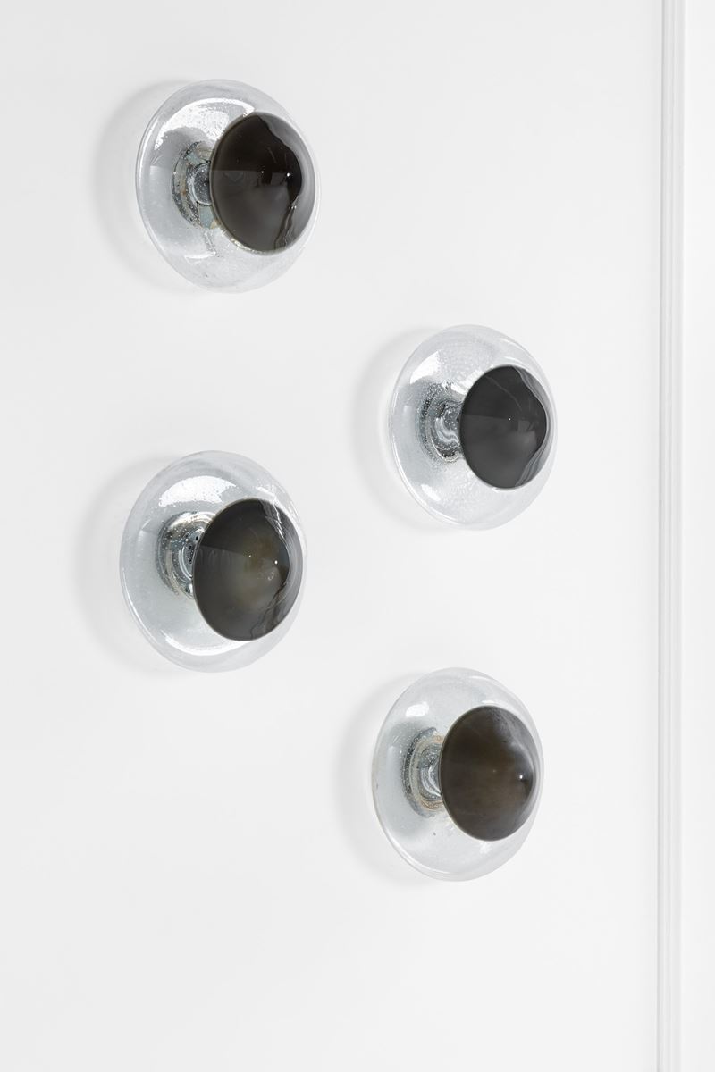 Giusto Toso (attr.) - Quattro lampade da parete o da plafone