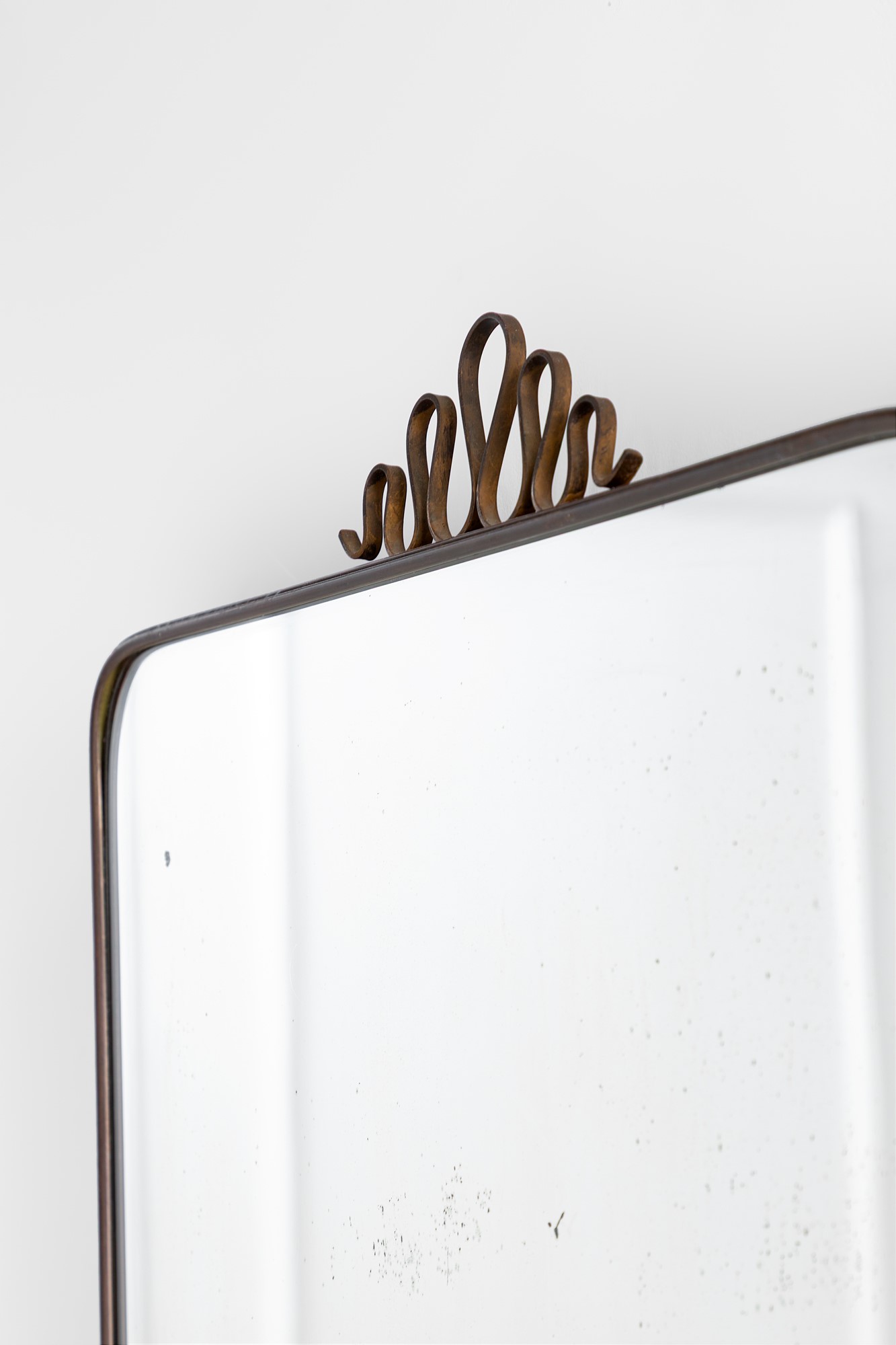 Gio Ponti, nel Gusto di - Specchiera in ottone e vetro specchiato