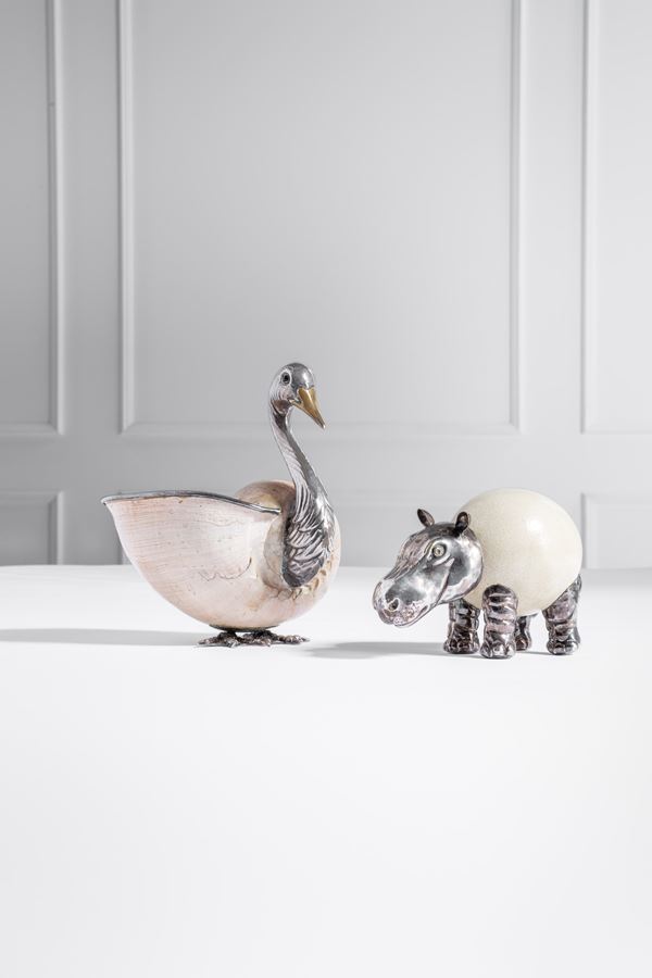 Gabriella Binazzi - Due sculture a forma di animali