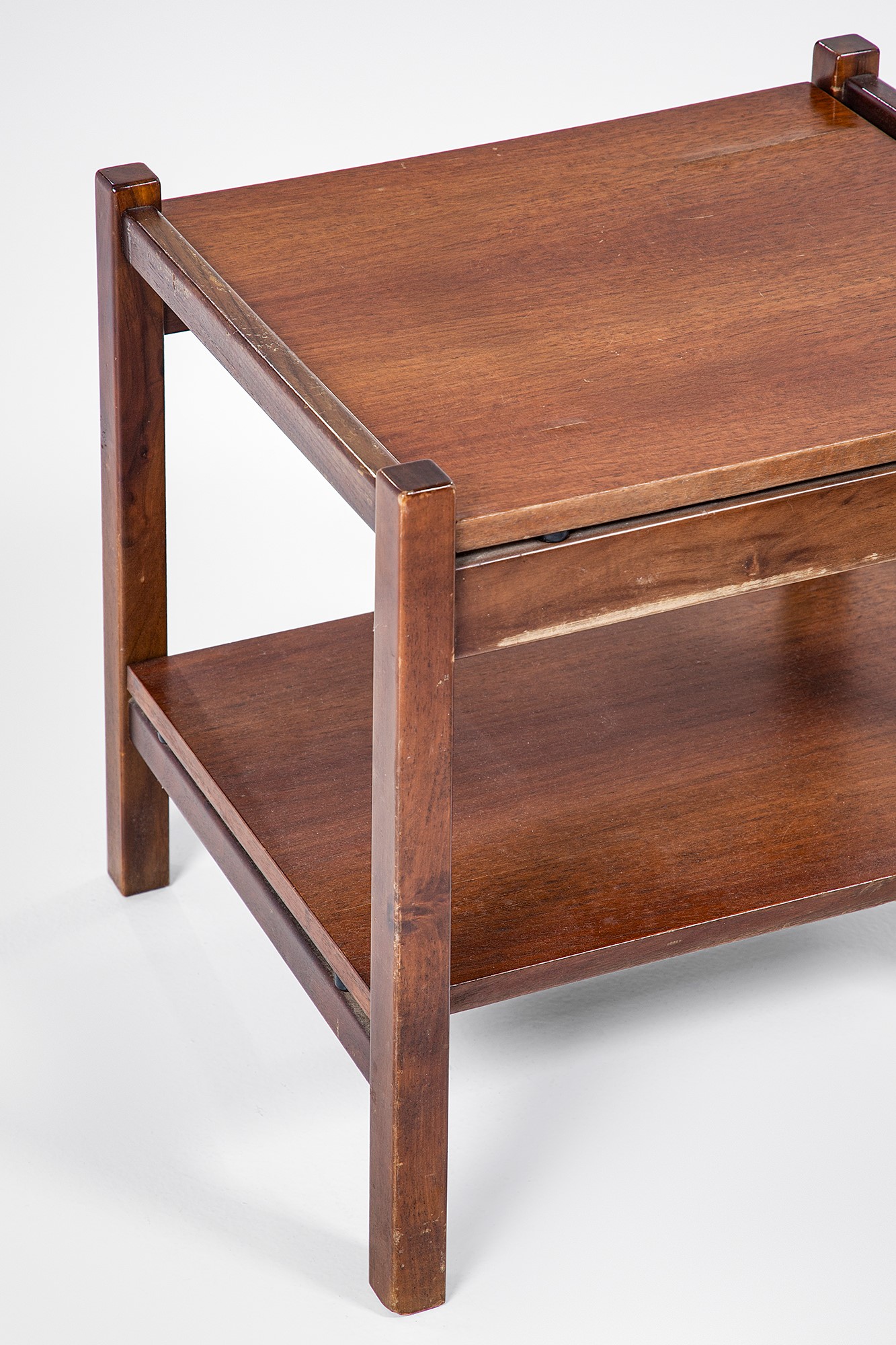Ettore Sottsass - Comodini mod. “Galassia”, legno massello