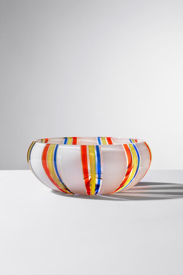Lino Tagliapietra - Coppa a canne policrome
