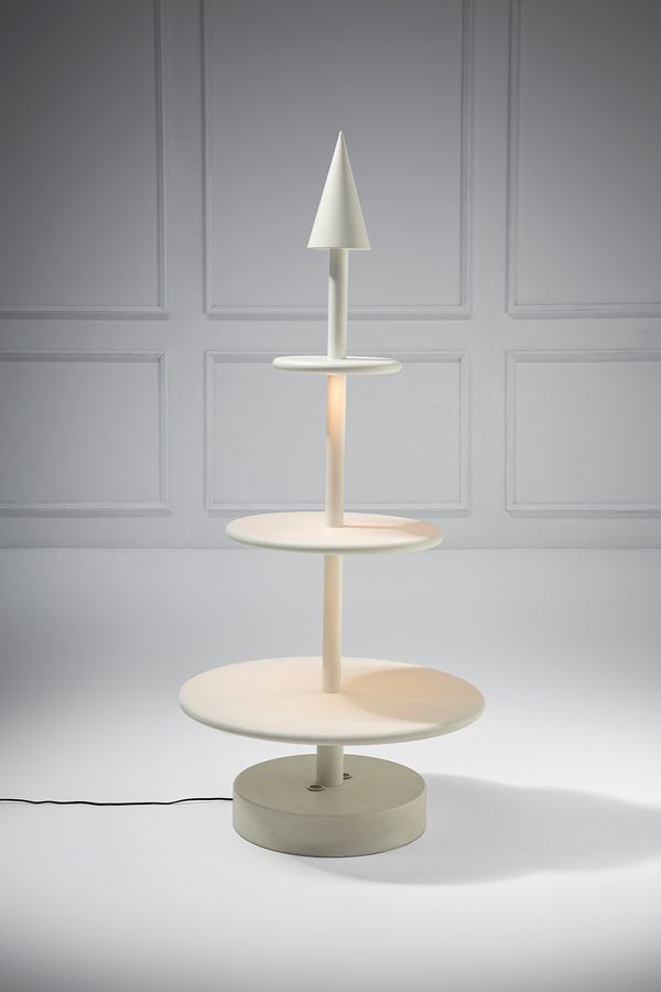 Fontana Arte - Espositore da centro con illuminazione integrata