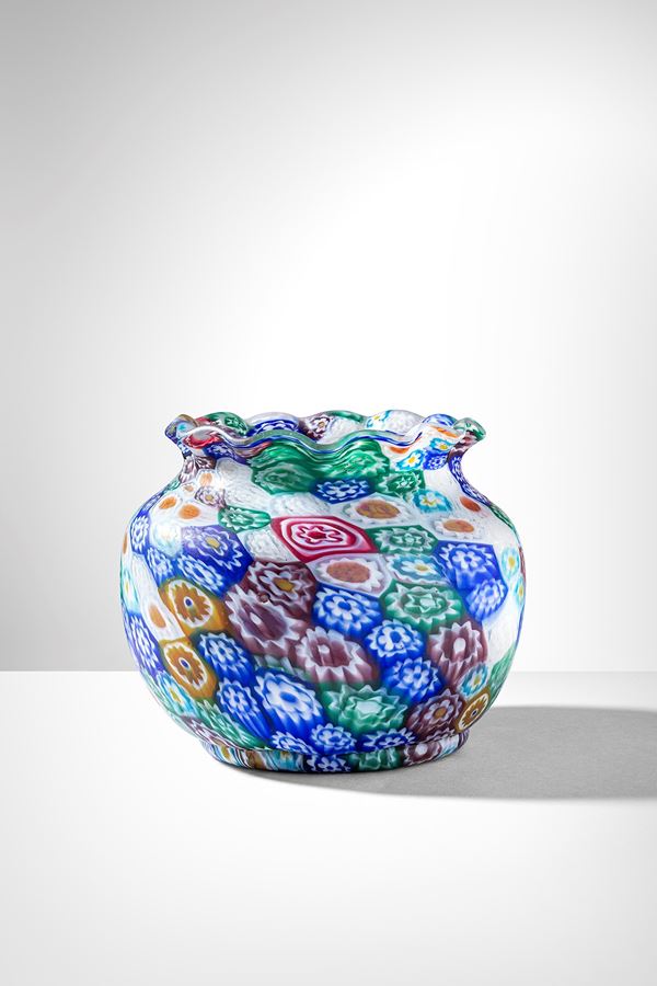 Fratelli Toso : Vaso a murrine  - Asta Vetri di Murano - Incanto Casa d'Aste e Galleria