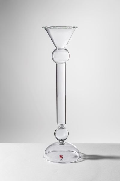 Vaso monofiore in vetro cristallo della Collezione Sherry Netherlans