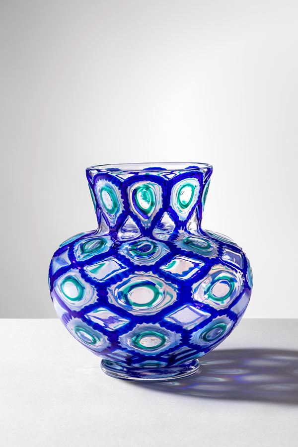 Ercole Barovier - Vaso della serie Rotellati