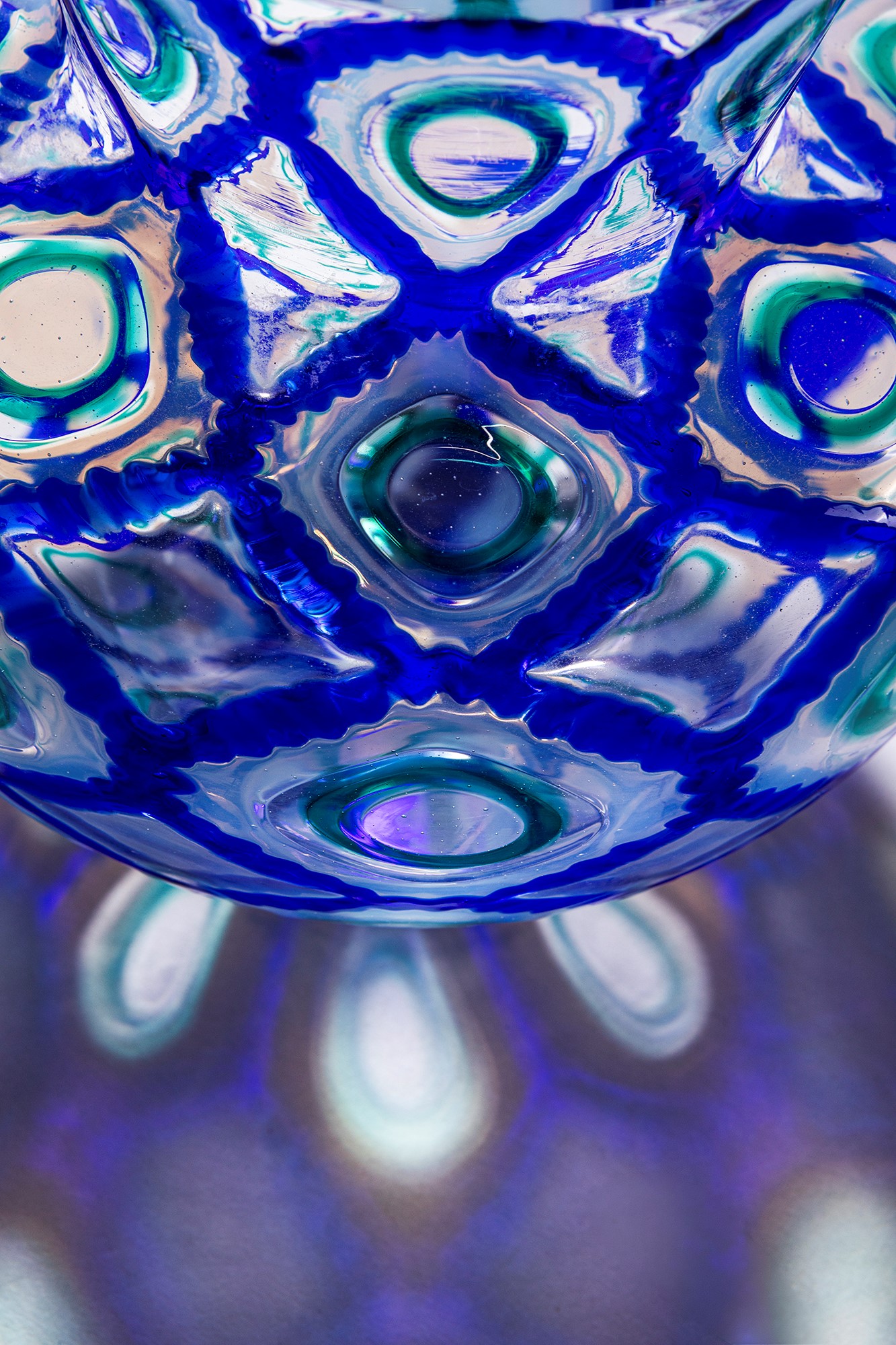 Ercole Barovier - Vaso della serie Rotellati