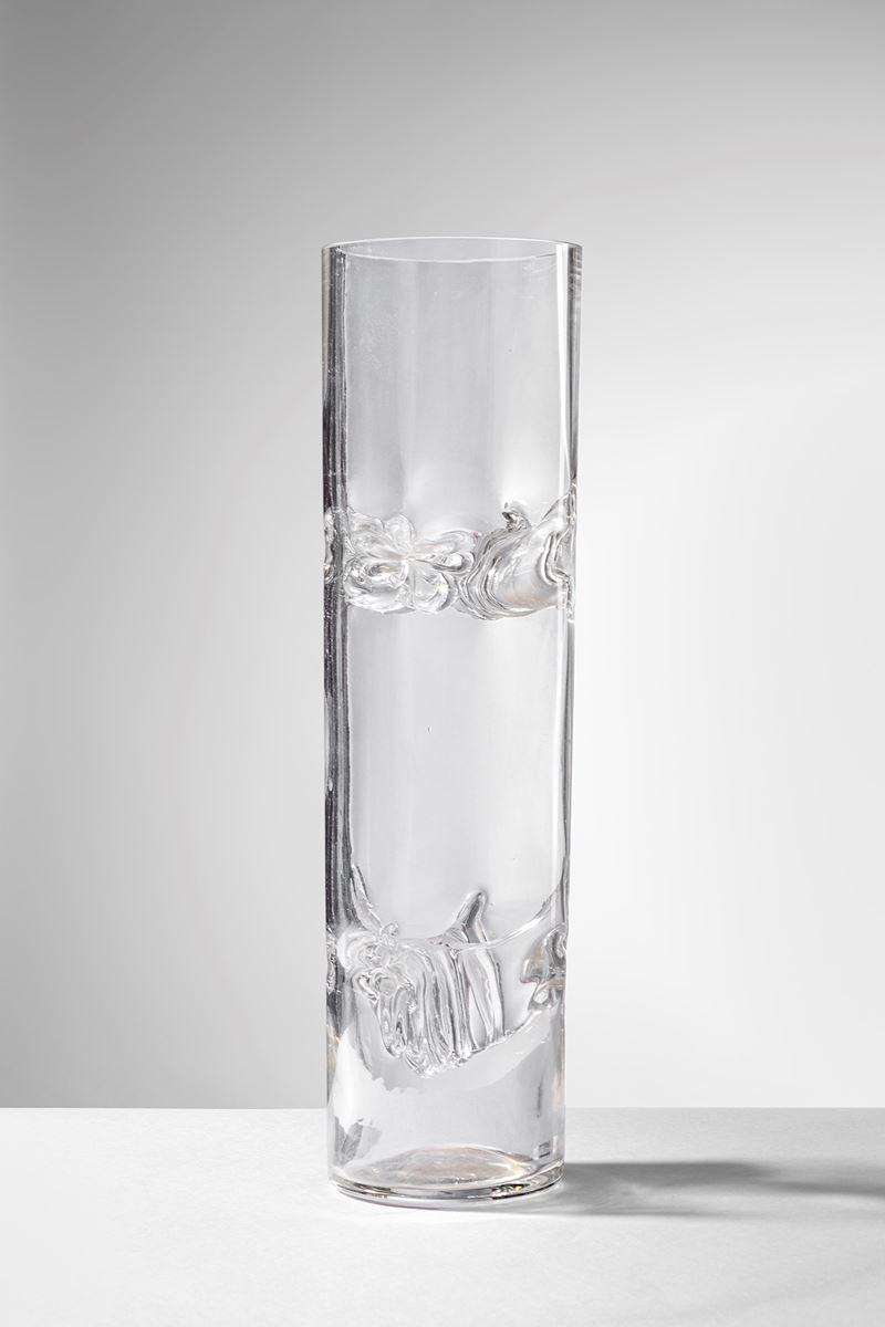 Toni Zuccheri - Vaso della serie Talea in vetro soffiato cristallo con membrane interne