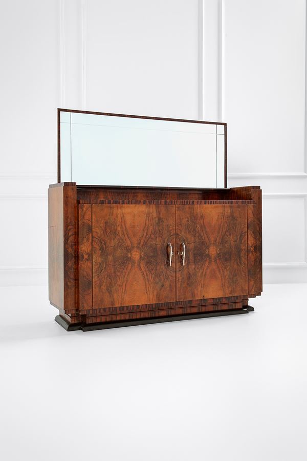 Gaetano Borsani (attr.) - Grande credenza con specchiera