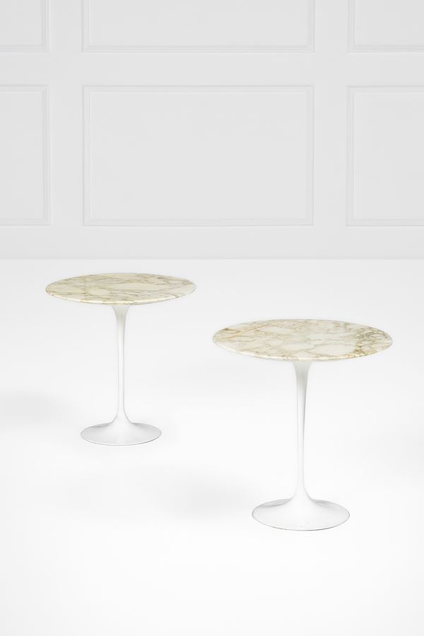 Eero Saarinen - Due tavolini mod. Tulip della collezione Pedestal