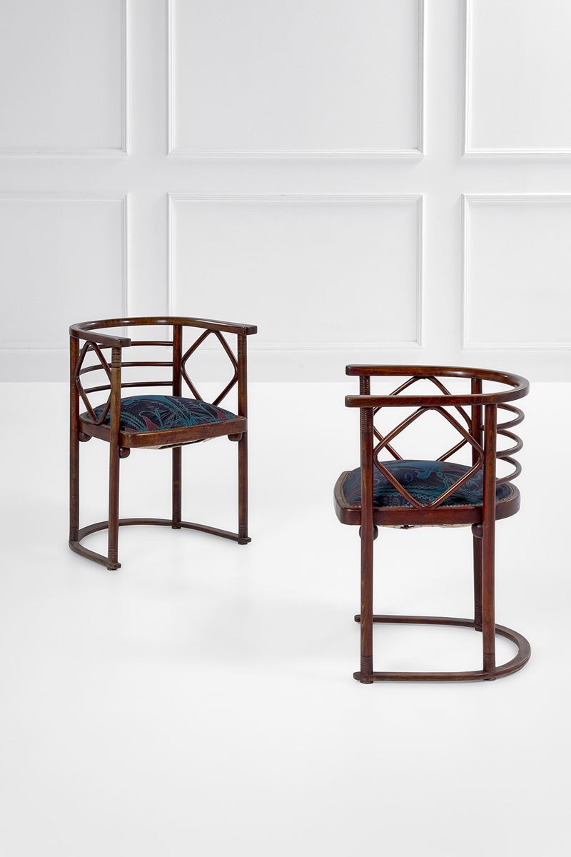 Josef Hoffmann - Due Poltroncine Mod. 728/f