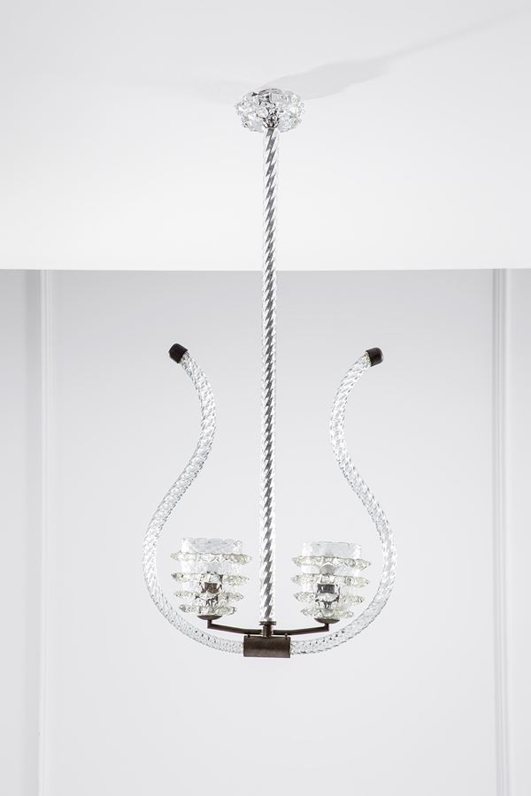Lampadario a lira