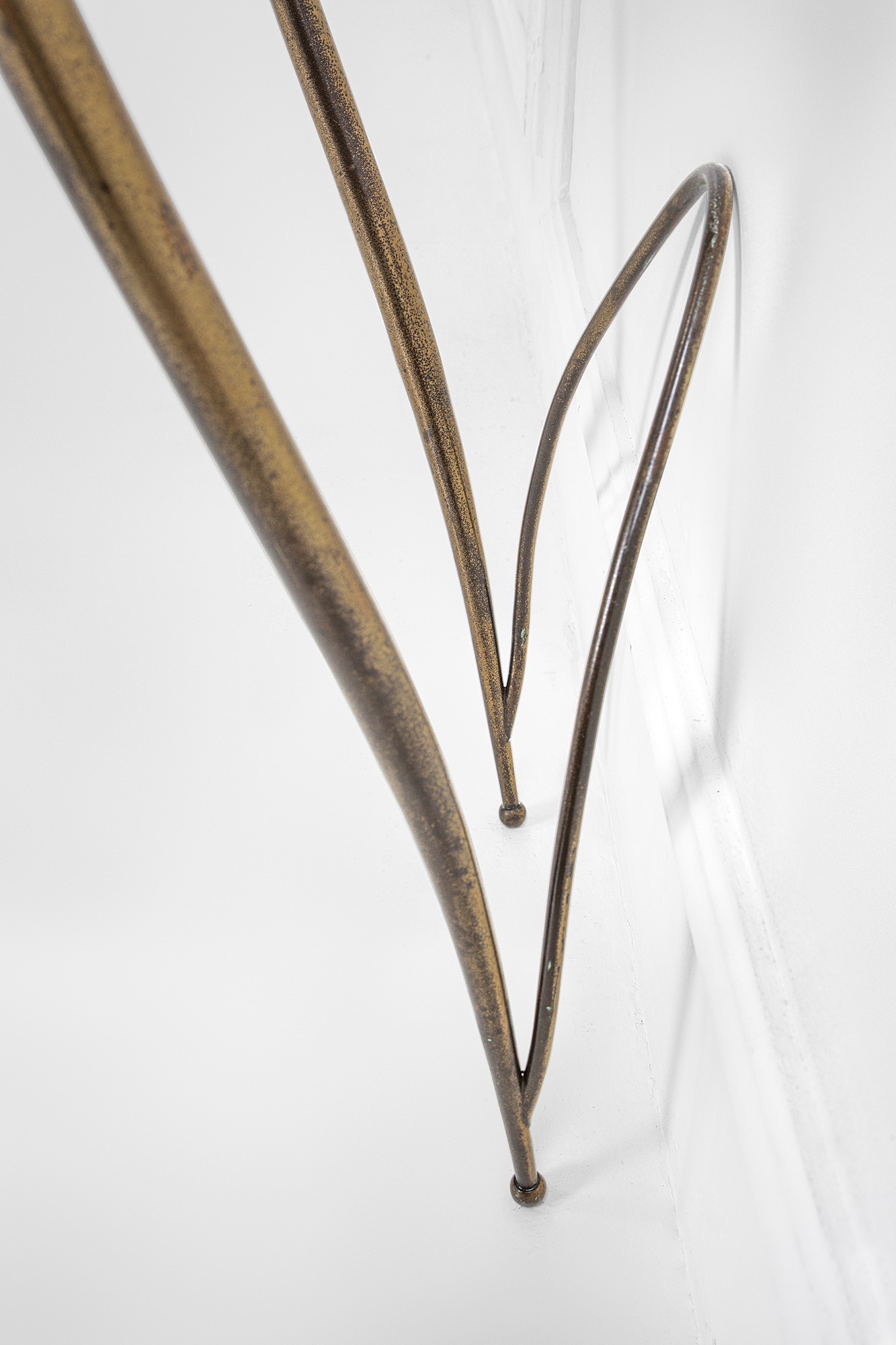 Carlo Enrico Rava (attr.) - Console in ottone e marmo