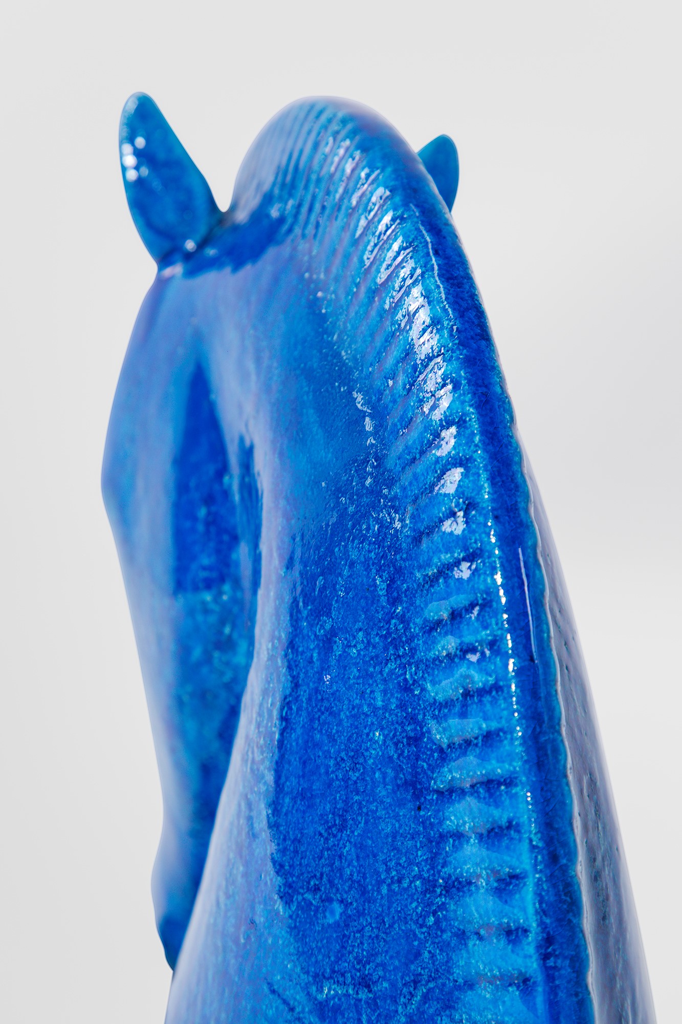 Bitossi (attr.) - Testa di cavallo in ceramica smaltata