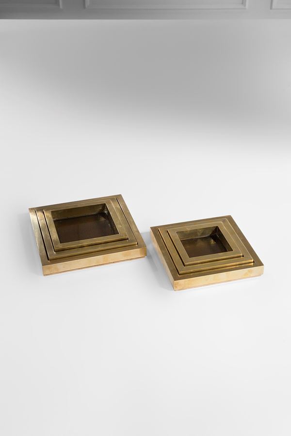 Set di sei centrotavola impilabili