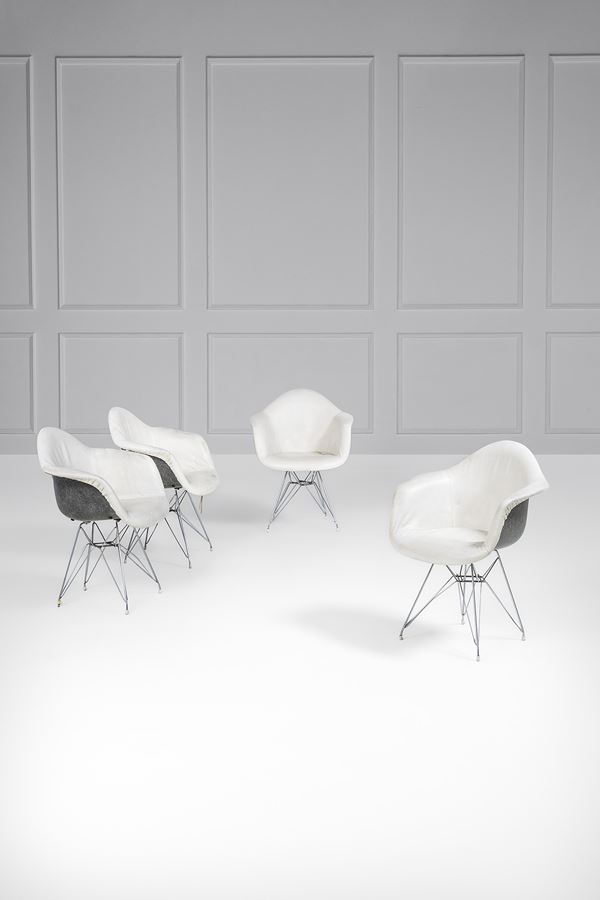 Charles e Ray Eames - Quattro poltrone mod. DKR Armchair