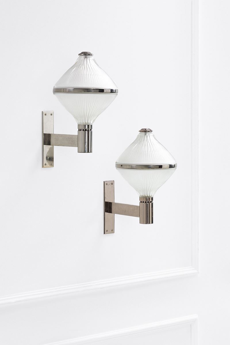 Studio Bbpr - Due Lampade da Parete Mod. Euterpe