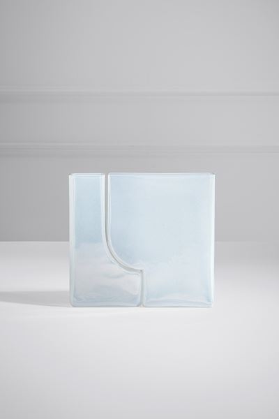 Vaso componibile mod. S475 in vetro soffiato iridescente