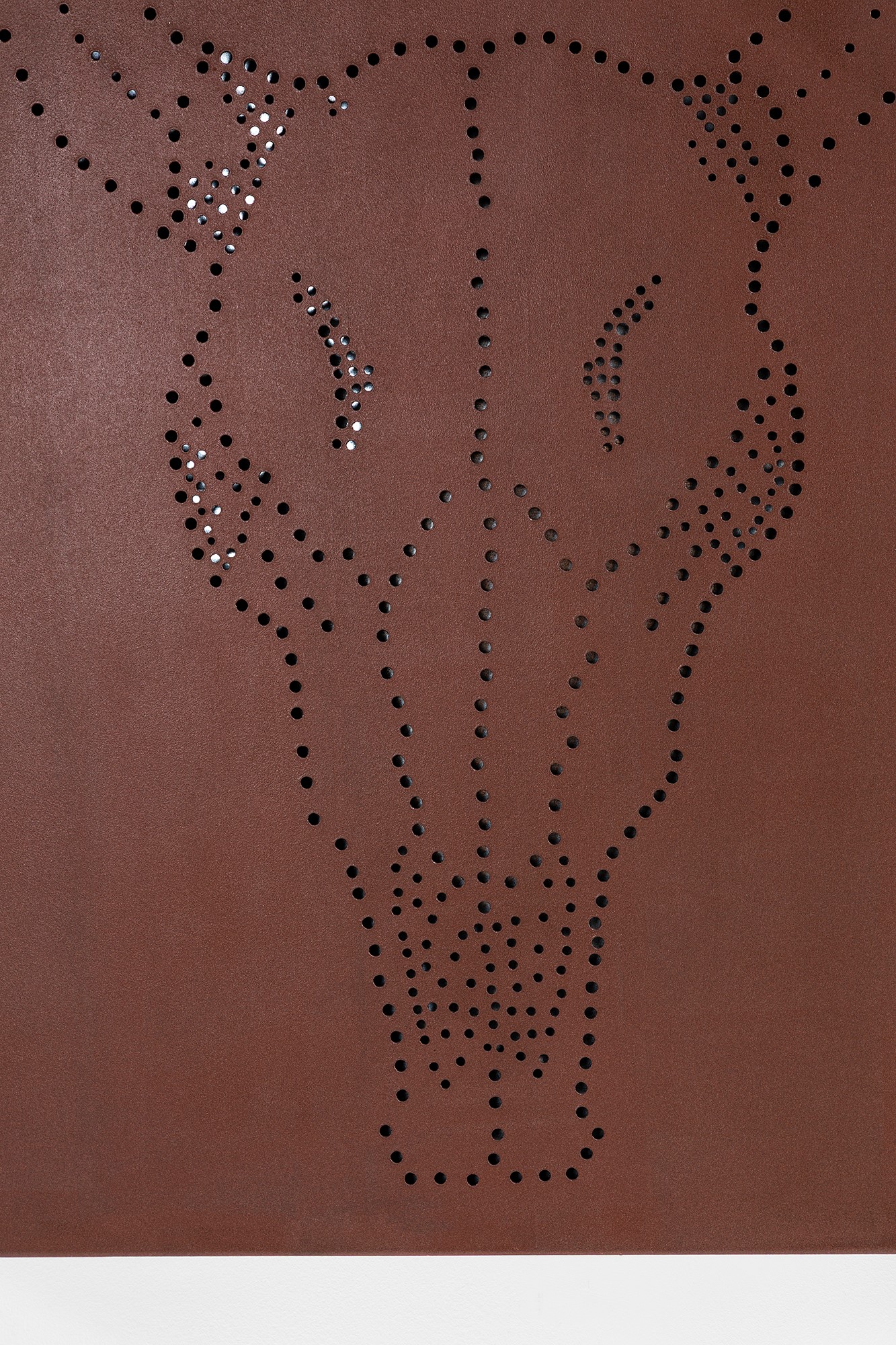 Nicolò Ceccarelli - Memento Mori, trittico in ferro piegato con finitura corten