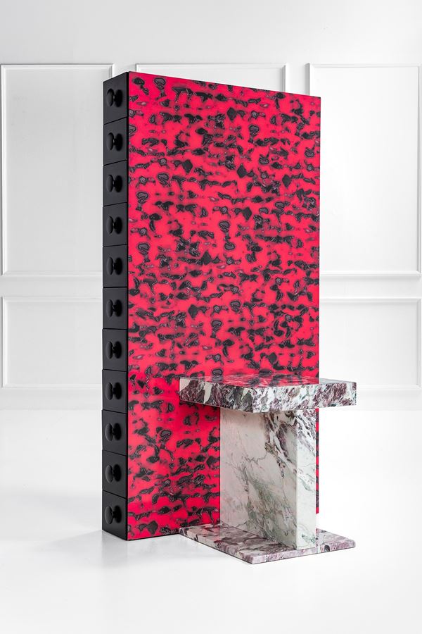 Ettore Sottsass - Mobile Kapota della collezione Post Design Mobili Lunghi