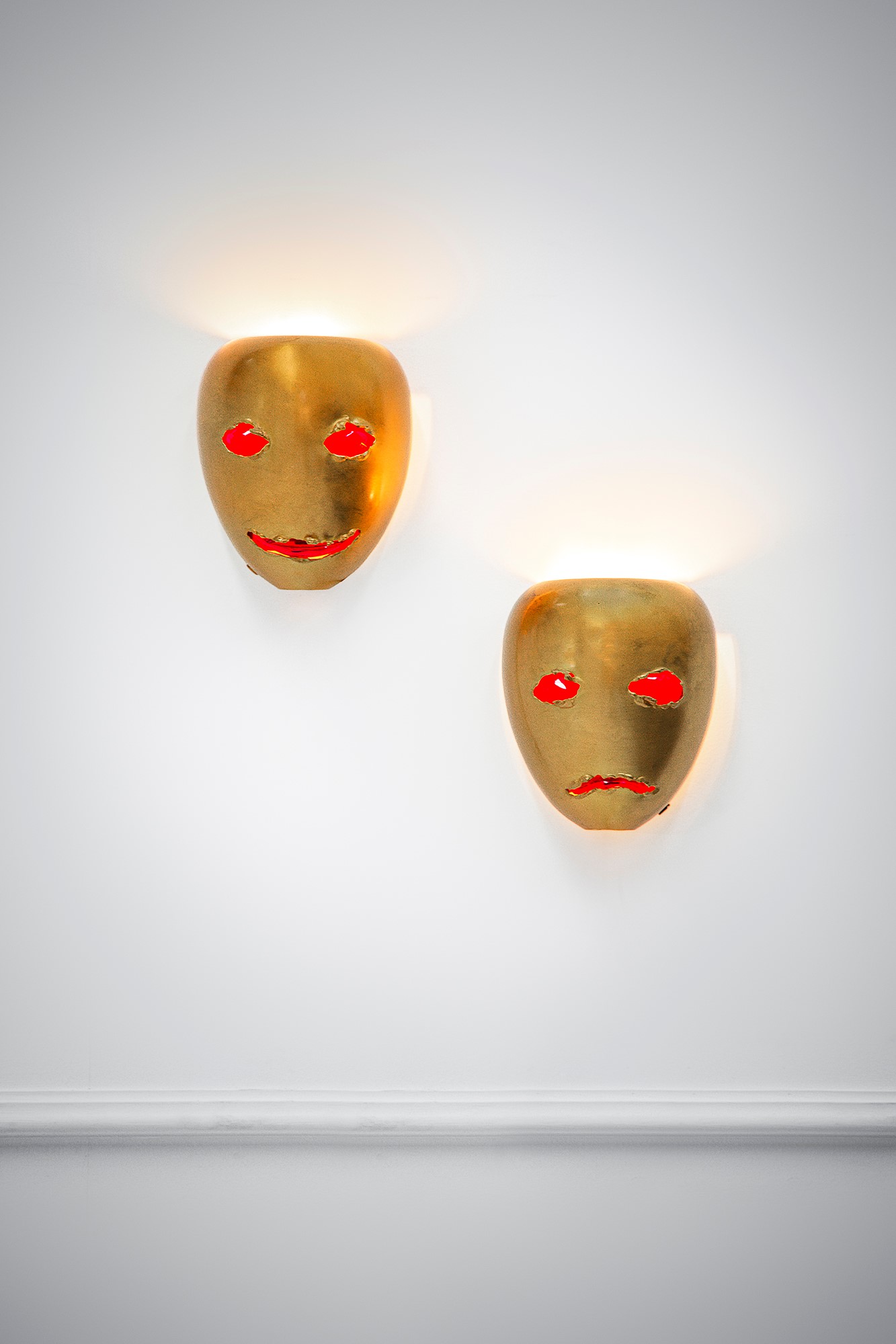 Roberto Giulio Rida - Due Sculture Luminose da Parete