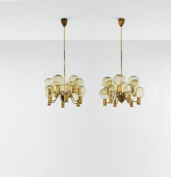 Hans Agne Jakobsson : Due lampade a sospensione
Ott  - Asta Design - Incanto Casa d'Aste e Galleria