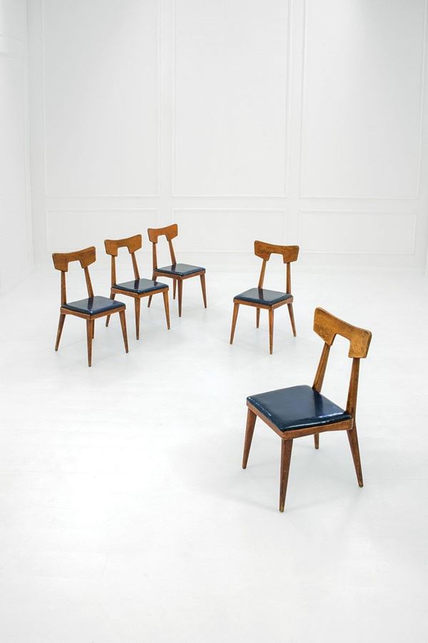 Studio Tecnico Cassina - Cinque rare sedie
Legno di ro