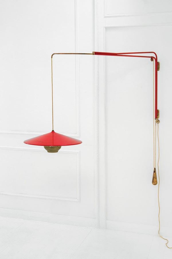 Franco Buzzi : Rara lampada da parete ad alte  - Asta Design - Incanto Casa d'Aste e Galleria