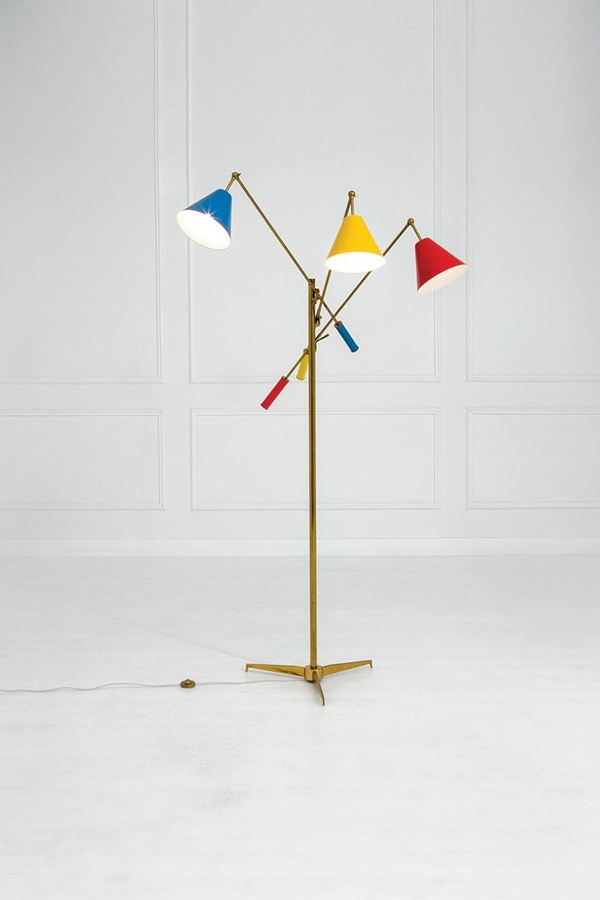 Angelo Lelii : Lampada da terra detta &quot;Trienn  - Asta Design - Incanto Casa d'Aste e Galleria