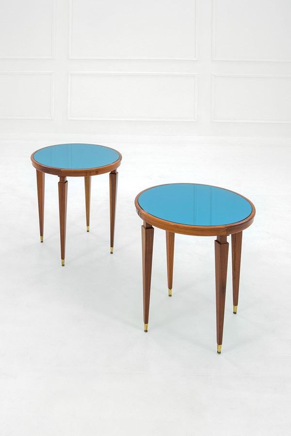 Due tavolini
Legno di mogano,  - Asta Design - Incanto Casa d'Aste e Galleria