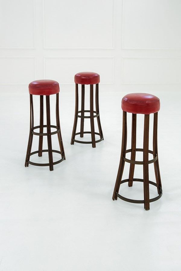 Tre sgabelli da bancone
Ferro  - Auction Design - Incanto Casa d'Aste e Galleria